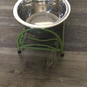 Double Stainless Steel Pet Bowls with Stand